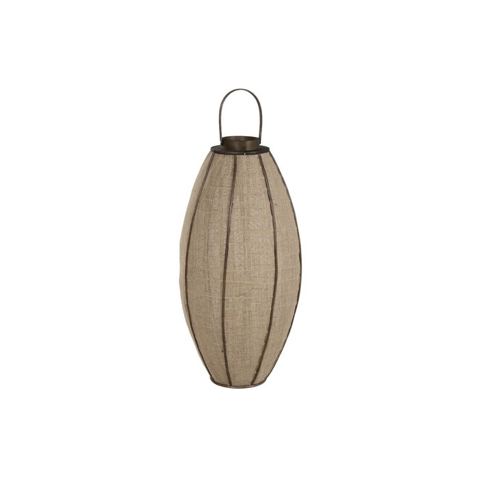 DKD Home Decor Portavelas de Yute y Bambú Natural 40x40x93 cm