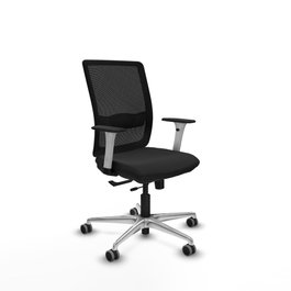 PIQUERAS Y CRESPO Silla de oficina Haches con mecanismo Sincro/Traslack en Negro