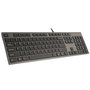 A4tech kv-300h teclado (ingles) usb qwerty negro, gris