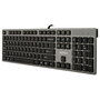 A4tech kv-300h teclado (ingles) usb qwerty negro, gris