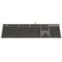 A4tech kv-300h teclado (ingles) usb qwerty negro, gris
