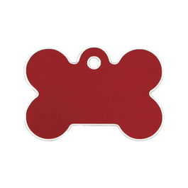 Placa identificativa para collar Imarc Bone Rojo