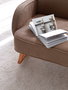 Atelier Del Sofa Silla Alada Terciopelo de Corduroy Marrón