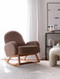 Atelier Del Sofa Silla Alada Terciopelo de Corduroy Marrón