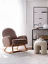 Atelier Del Sofa Silla Alada Terciopelo de Corduroy Marrón