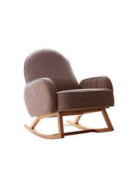 Atelier Del Sofa Silla Alada Terciopelo de Corduroy Marrón