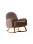 Atelier Del Sofa Silla Alada Terciopelo de Corduroy Marrón