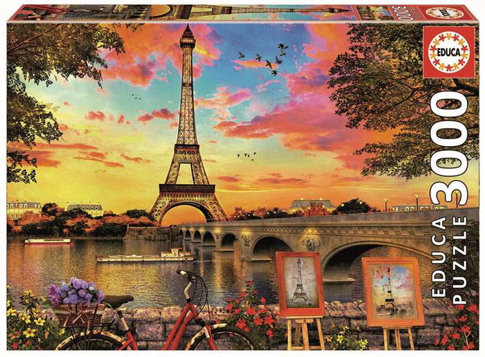 Educa - Puzzle 3000 Piezas con Motivo de Puesta de Sol en París