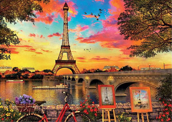 Educa - Puzzle 3000 Piezas con Motivo de Puesta de Sol en París