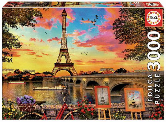 Educa - Puzzle 3000 Piezas con Motivo de Puesta de Sol en París