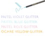 Edding 1200 Glitter Rotuladores Colores Pastel Surtidos Estuche de 4 unidades