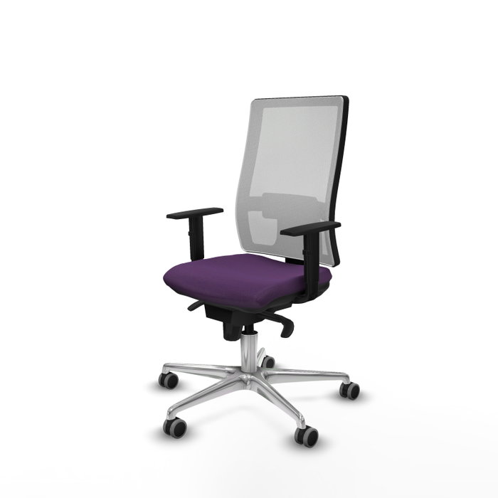PIQUERAS Y CRESPO Silla de oficina Horna con mecanismo Sincro, Morado y Blanco PIQUERAS Y CRESPO Silla de oficina Horna con mecanismo Sincro, Morado y Blanco