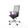 PIQUERAS Y CRESPO Silla de oficina Horna con mecanismo Sincro, Morado y Blanco
