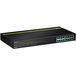 Trendnet TPE-TG160G Switch 16 Puertos Gigabit PoE+ 1U Negro