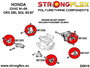 StrongFlex STF081254B Soporte de Motor Inferior Izquierdo Inserts con Alta Flexibilidad y Resistencia