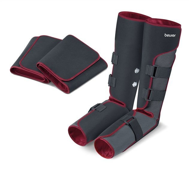 Beurer FM-150 PRO Botas de Presoterapia de Uso Doméstico para Muslos y Piernas con 4 Manguitos, Ideal para Circulación, Varices y Piernas Cansadas