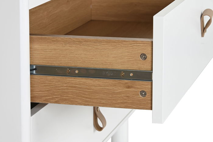 DKD Home Decor Urban Chifonier Blanco Natural 40 x 117 x 80 cm