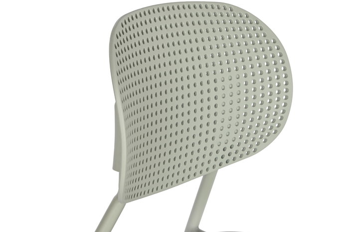 DKD Home Decor Silla Urbana Apilable Verde - 51,5 x 79 x 46 cm - Shenglong Modern - PP y Metal DKD Home Decor Silla Urbana Apilable Verde - 51,5 x 79 x 46 cm - Shenglong Modern - PP y Metal