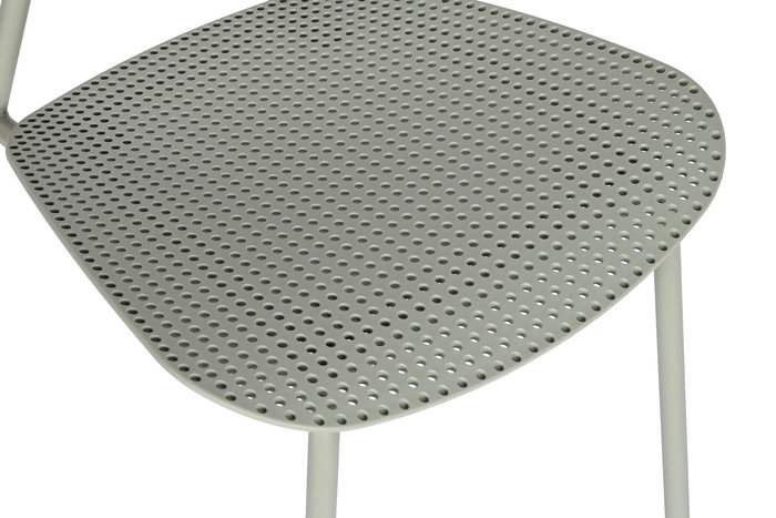 DKD Home Decor Silla Urbana Apilable Verde - 51,5 x 79 x 46 cm - Shenglong Modern - PP y Metal DKD Home Decor Silla Urbana Apilable Verde - 51,5 x 79 x 46 cm - Shenglong Modern - PP y Metal