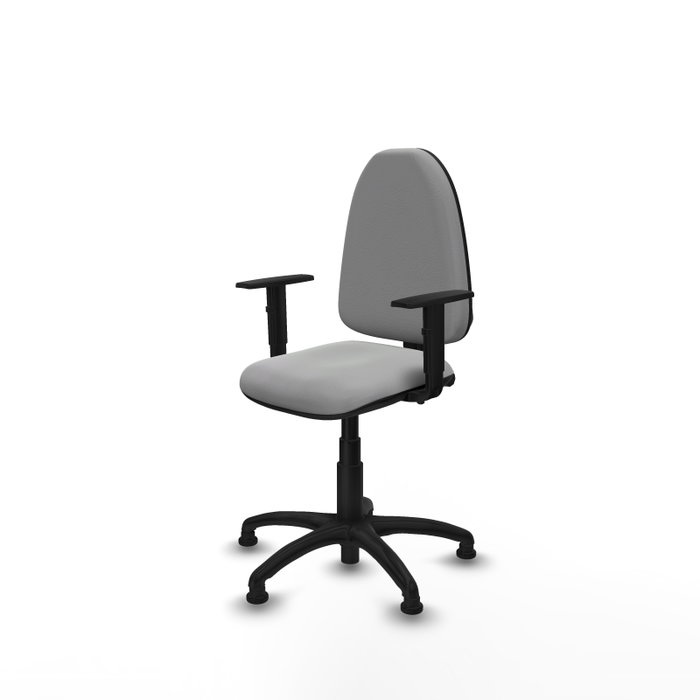PIQUERAS Y CRESPO Silla de oficina Aýna Gris claro con brazos 1D