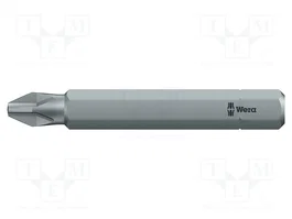 WERA Punta de destornillador Phillips PH2 1/4 pulgada 50 mm
