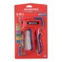 Workpro Grapadora 6 en 1 Multifunción, Compatible con Grapas T21, T50, T25, T20, 18Ga y Pin, Dos Potencias de Grapado, Diseño Ergonómico, Rojo/Azul