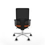 PIQUERAS Y CRESPO Silla de oficina Horna Naranja y Negro