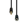 ProXtend Cable de Extensión Mini-Jack de 4 Pines Delgado Negro 1.5M