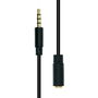 ProXtend Cable de Extensión Mini-Jack de 4 Pines Delgado Negro 1.5M