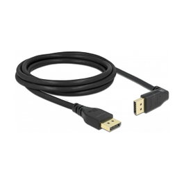 DeLOCK Cable DisplayPort Macho a Macho 90° Superior 8K 2 m