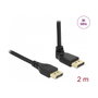 DeLOCK Cable DisplayPort 8K 60Hz 2m con conector en ángulo de 90° hacia arriba