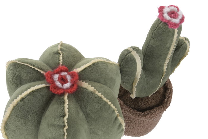 DKD Home Decor Sujetapuertas Poliéster Cactus Verde (Pack de 2) DKD Home Decor Sujetapuertas Poliéster Cactus Verde (Pack de 2)