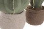 DKD Home Decor Sujetapuertas Poliéster Cactus Verde (Pack de 2)