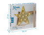 KioKids Lámpara Estrella LED Amarilla Infantil con Pilas para Dormitorio de Bebés y Niños +0 Meses