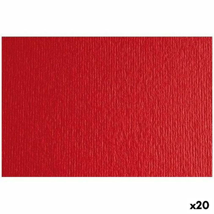 Fabriano Cartulina LR 200 Texturizada 50x70cm Rosso (Set de 20)