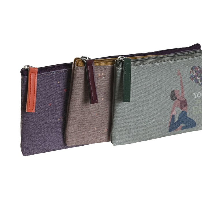 DKD Home Decor Estuche Canvas Poliéster Surtido Yoga 3 Unidades DKD Home Decor Estuche Canvas Poliéster Surtido Yoga 3 Unidades