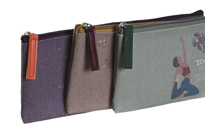 DKD Home Decor Estuche Moderno Burdeos Verde 1 x 9.5 x 22.5 cm (3 Unidades)