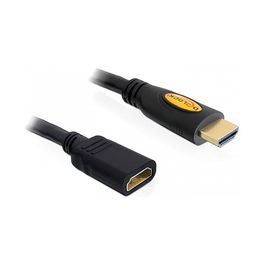 DeLOCK Cable HDMI de Extensión 1.4, 3.0m, Compatible 3D, Negro, Conectores Chapados en Oro