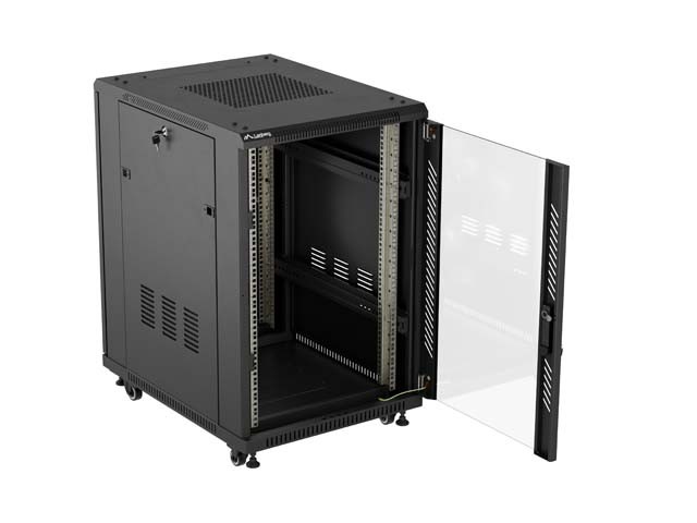 Lanberg FF01-6818-12B Rack o bastidor independiente 18U Negro