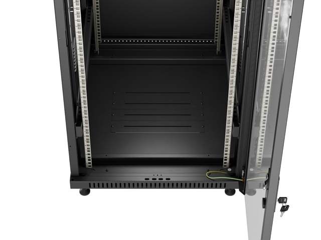 Lanberg FF01-6818-12B Rack o bastidor independiente 18U Negro