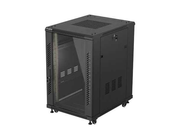 Lanberg FF01-6818-12B Rack o bastidor independiente 18U Negro