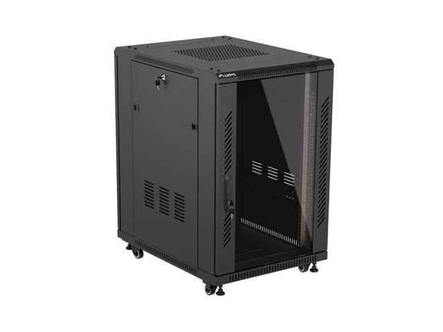 Lanberg FF01-6818-12B Rack o bastidor independiente 18U Negro