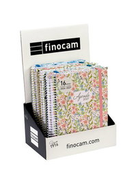 Finocam Agenda Anual Cloe 16 Meses (2026-27) Surtido Expositor de 6