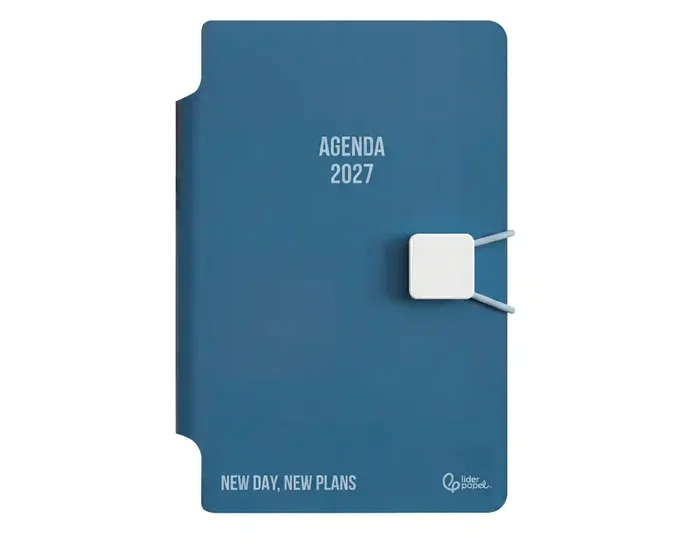 Liderpapel Agenda de oficina 2027 día por página A5 celeste