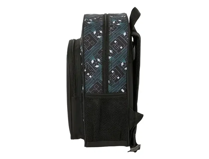 Safta Mochila Infantil Adaptable a Carrito Minecraft Screen, Diseño Minecraft, 34x26x11 cm