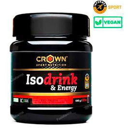 CROWN SPORT NUTRITION Isodrink & Energy Frutos Rojos 640G 20Tomas 400Ml Bebida Deportiva