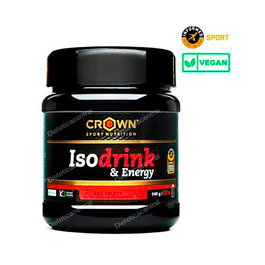 CROWN SPORT NUTRITION Isodrink & Energy Frutos Rojos 640G 20Tomas 400Ml Bebida Deportiva