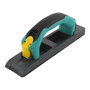 Wolfcraft Canteadora para placas de yeso, biselar cantos y cepillar transiciones, hoja de escofina sustituible, mango ergonómico bicomponente, 57 x 258 x 94 mm
