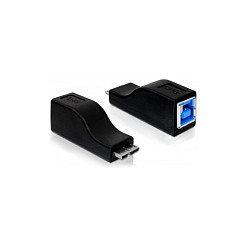DeLOCK 65216 Adaptador micro USB 3.0-B Macho a USB 3.0-B Hembra, Negro, 5 Gbit/s
