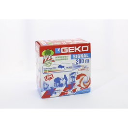 Geko Cinta de baliza biodegradable blanco/roja 70 mm x 200 m